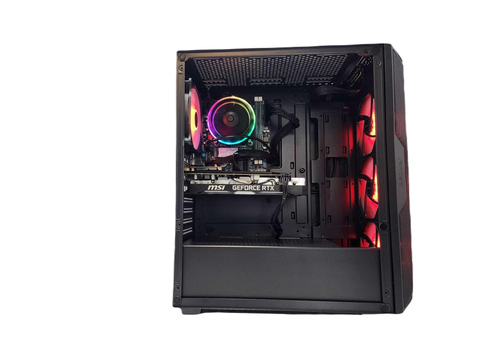 Gaming Desktop PC Computer Ryzen 7 7800X3D NVIDIA RTX 4060 2TB SSD 32GB DDR5 AX61 Black A620 - Geek Tech