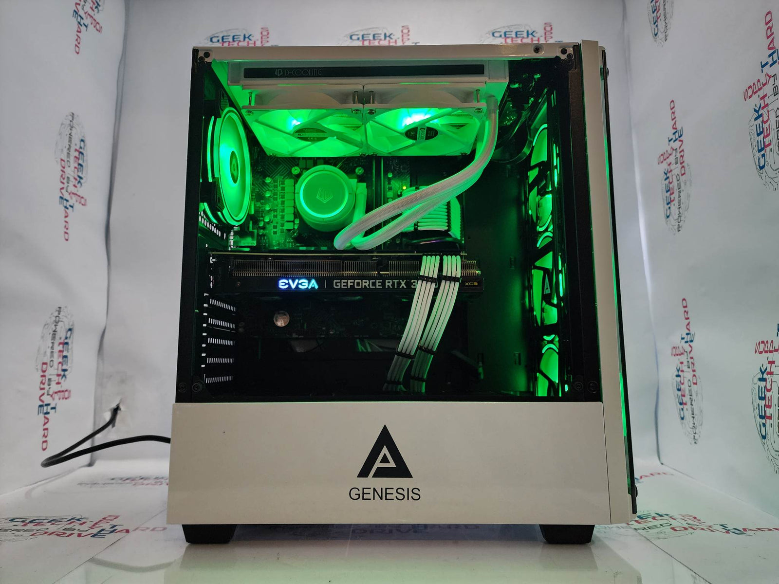 Gaming Desktop Ryzen 5 NVIDIA RTX 3080 Ti SSD 500GB 1TB 2TB DDR4 16GB 32GB Genesis White A3 - Geek Tech