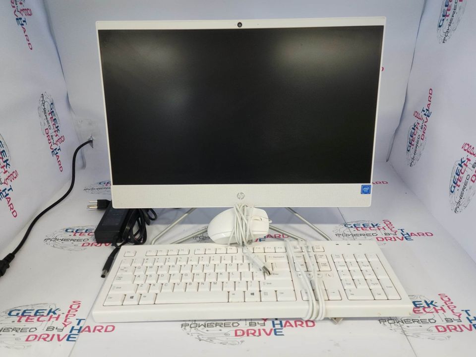 HP 22-c0063w All-In-One Desktop PC Windows 11 - Celeron G4900T CPU - 1tb HDD - 4gb DDR4 RAM - Webcam - Wifi White| B+ Grade - Geek Tech