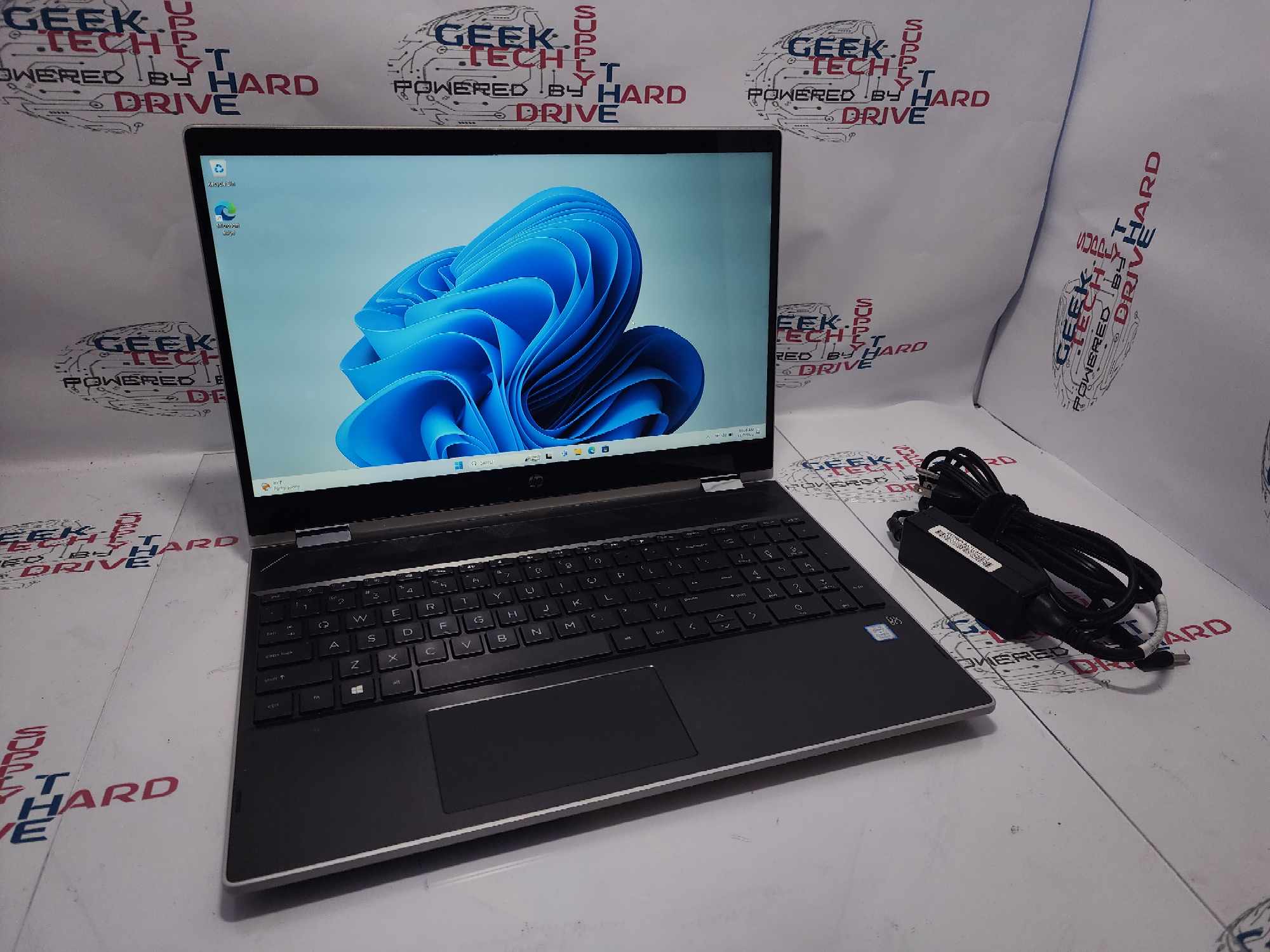 HP Laptop 15-CR0xxx 2-in-1 Touch Screen i3-8130U 1TB SSD 8GB DDR4 RAM Webcam Silver - Geek Tech