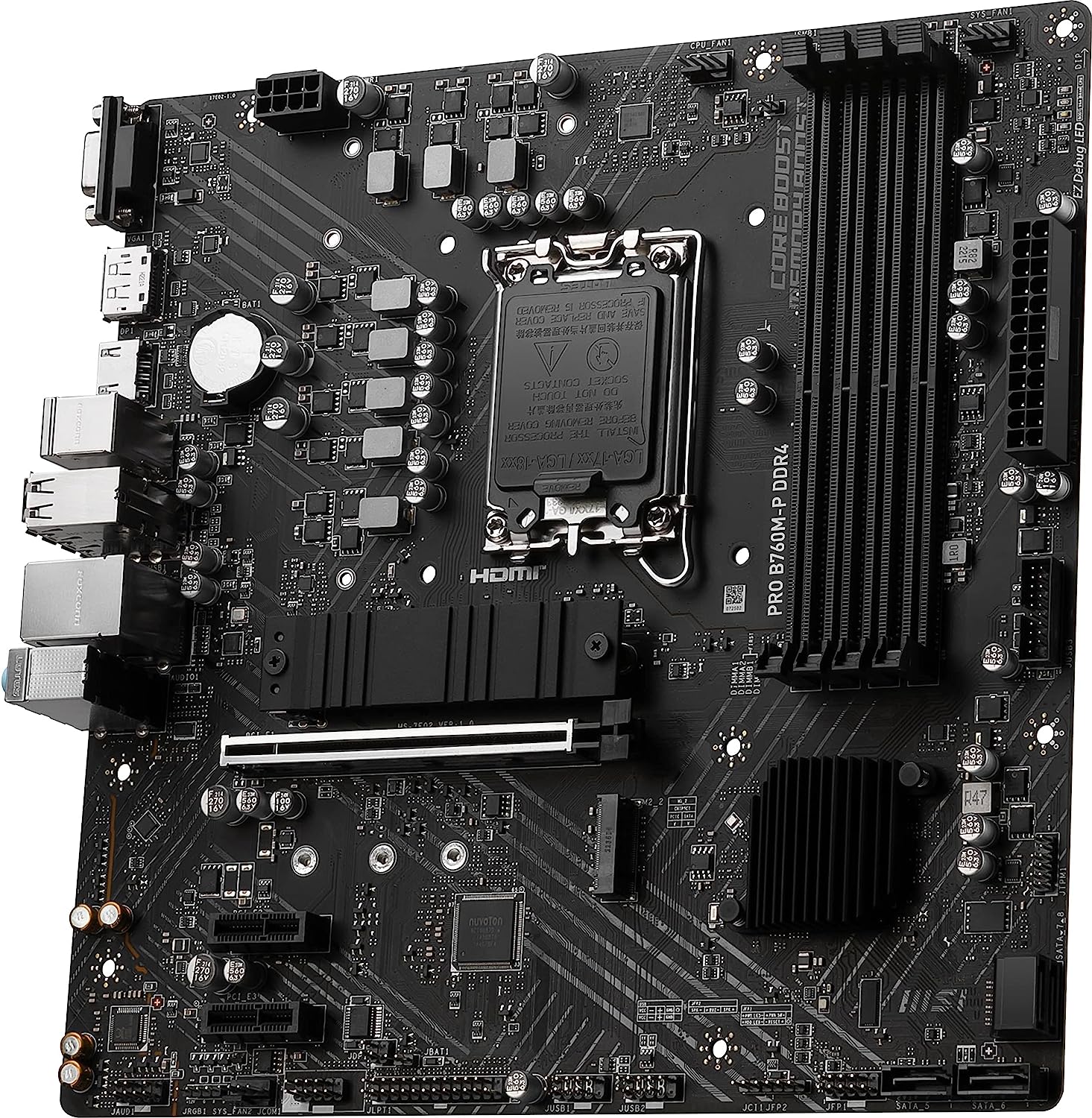 MSI PRO B760M-P DDR4 ProSeries Motherboard (Supports 12th/13th Gen Intel Processors, LGA 1700, DDR4, PCIe 4.0, M.2, Gbps LAN, USB 3.2 Gen2, mATX) - Geek Tech