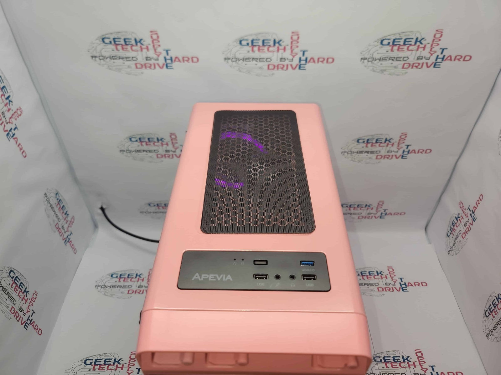 PRO Custom Gaming Desktop PC Computer Ryzen 5 SSD 500GB 1TB 2TB 32GB RTX 3080 Aura-S Pink A3 - Geek Tech