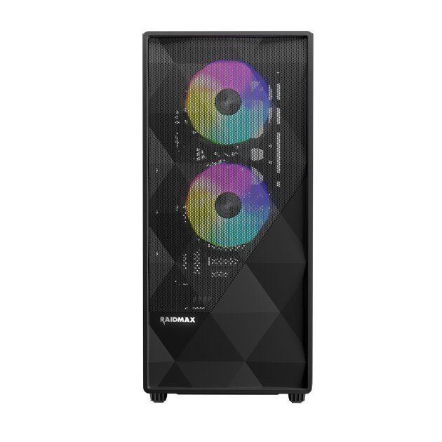 Raidmax Meshian Gaming Series ATX Computer Case X902 3x Preinstalled RGB Fan - Geek Tech