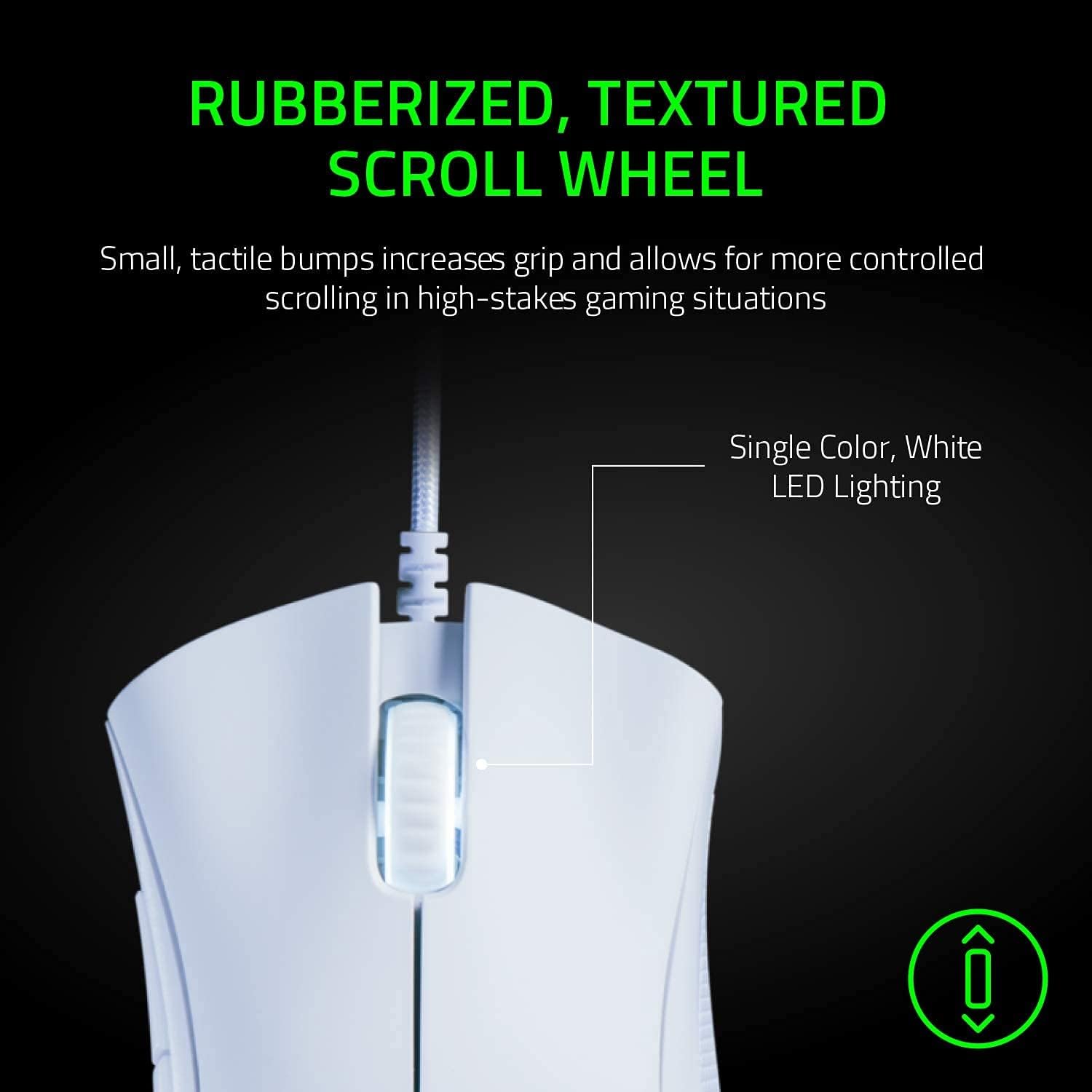 Razer DeathAdder Essential Gaming Mouse: 6400 DPI Optical Sensor - 5 Programmable Buttons - Mechanical Switches - Rubber Side Grips - Mercury White - Geek Tech