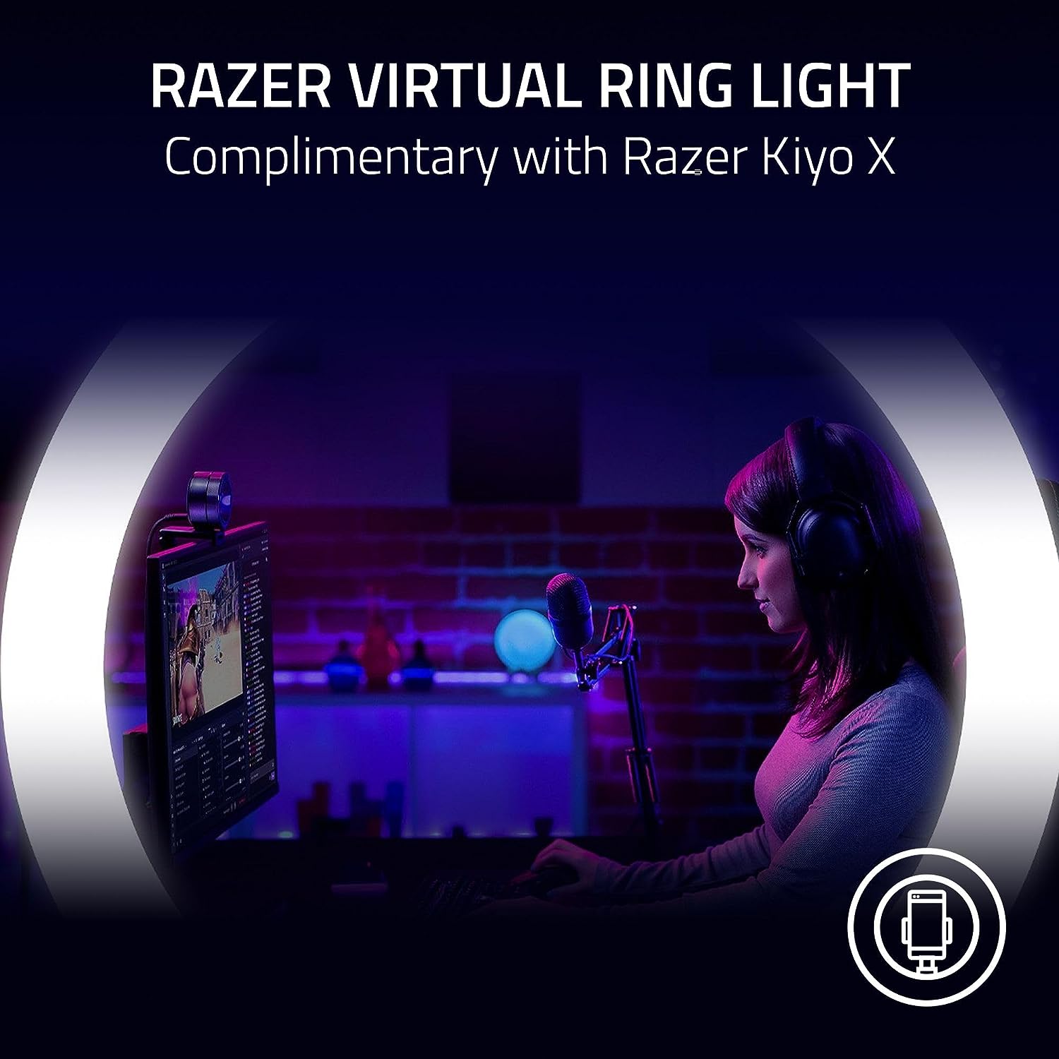Razer Kiyo X Full HD Streaming Webcam 1080p 60fps - Geek Tech