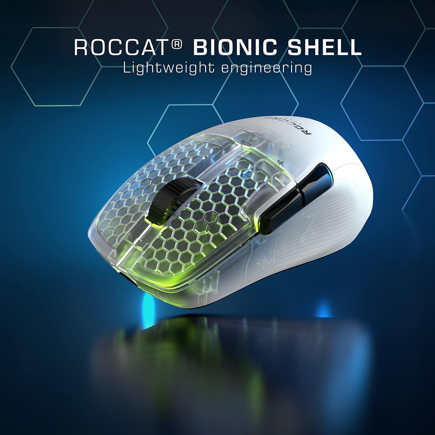 ROCCAT Kone Pro Air Gaming PC Wireless Mouse White - Geek Tech