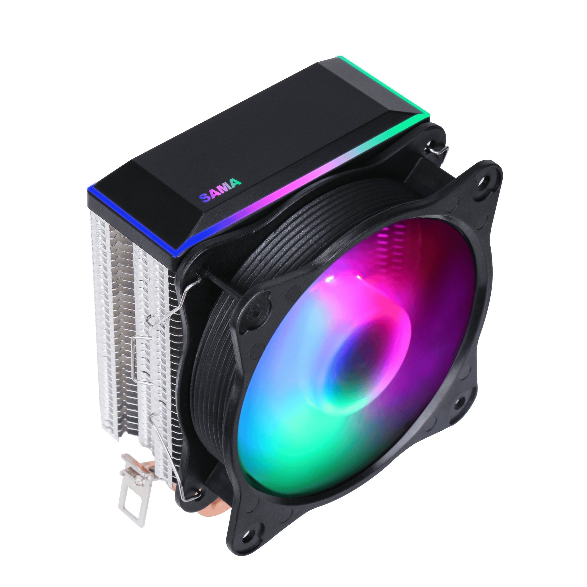 SAMA KA200 Air Fan CPU Cooler RGB AMD AM2 AM2+ AM3 AM3+ AM4 AM4+ AM5 Black - Geek Tech