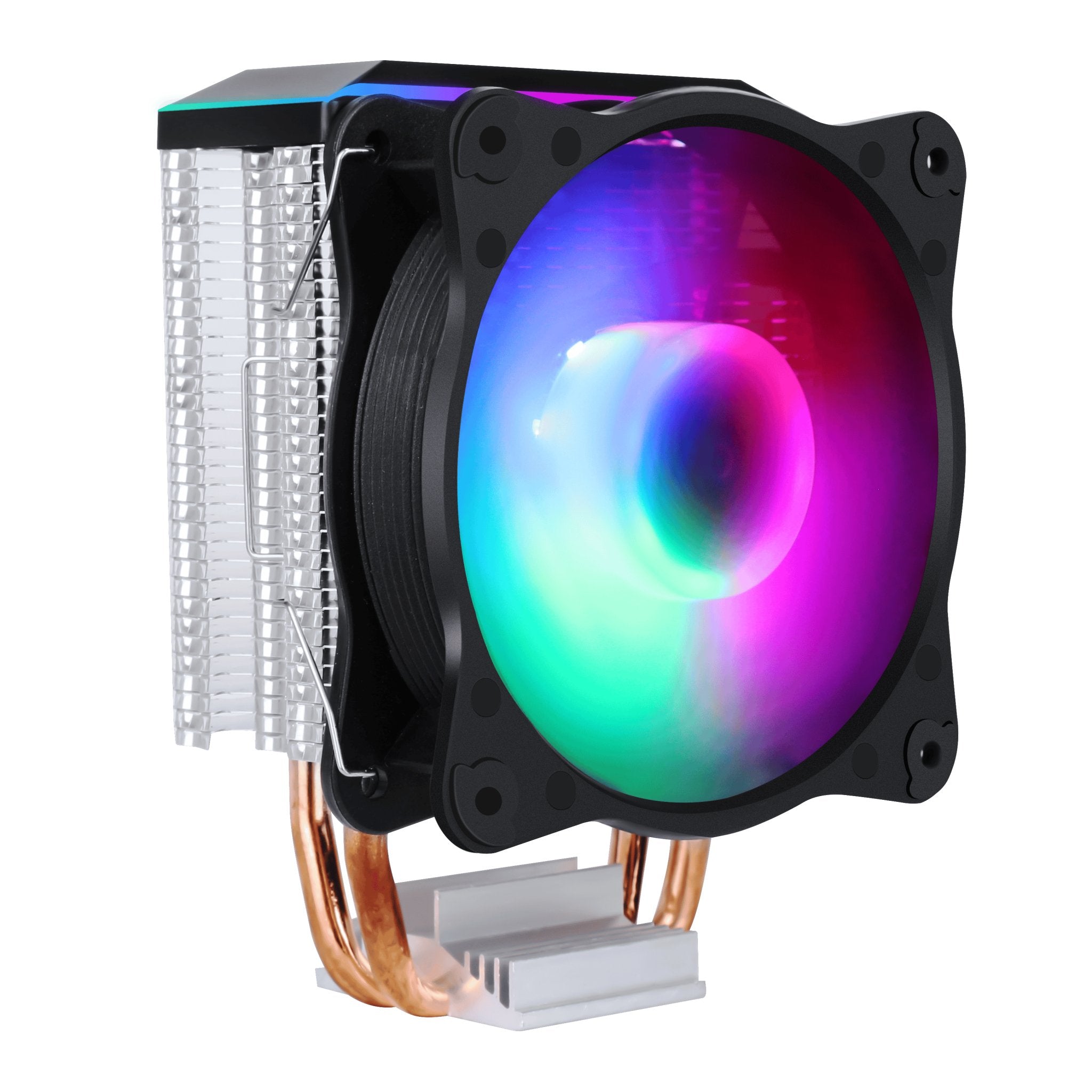 SAMA KA200 Air Fan CPU Cooler RGB Intel LGA 775 1150 1151 1155 1156 1200 1366 1700 Black - Geek Tech