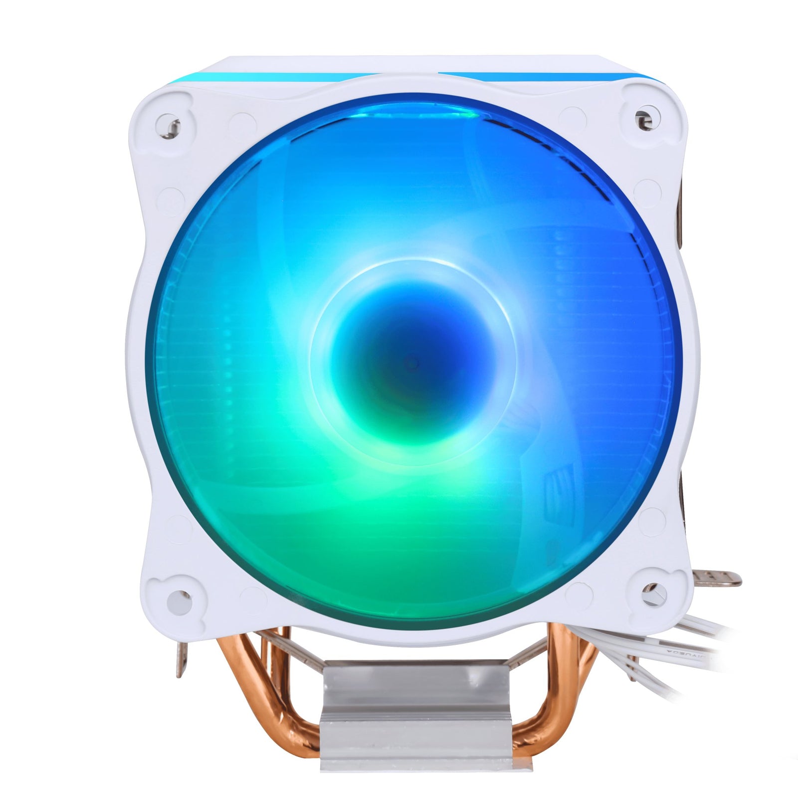 SAMA KA200DW Air Fan CPU Cooler RGB AMD AM2 AM2+ AM3 AM3+ AM4 AM4+ AM5 White - Geek Tech