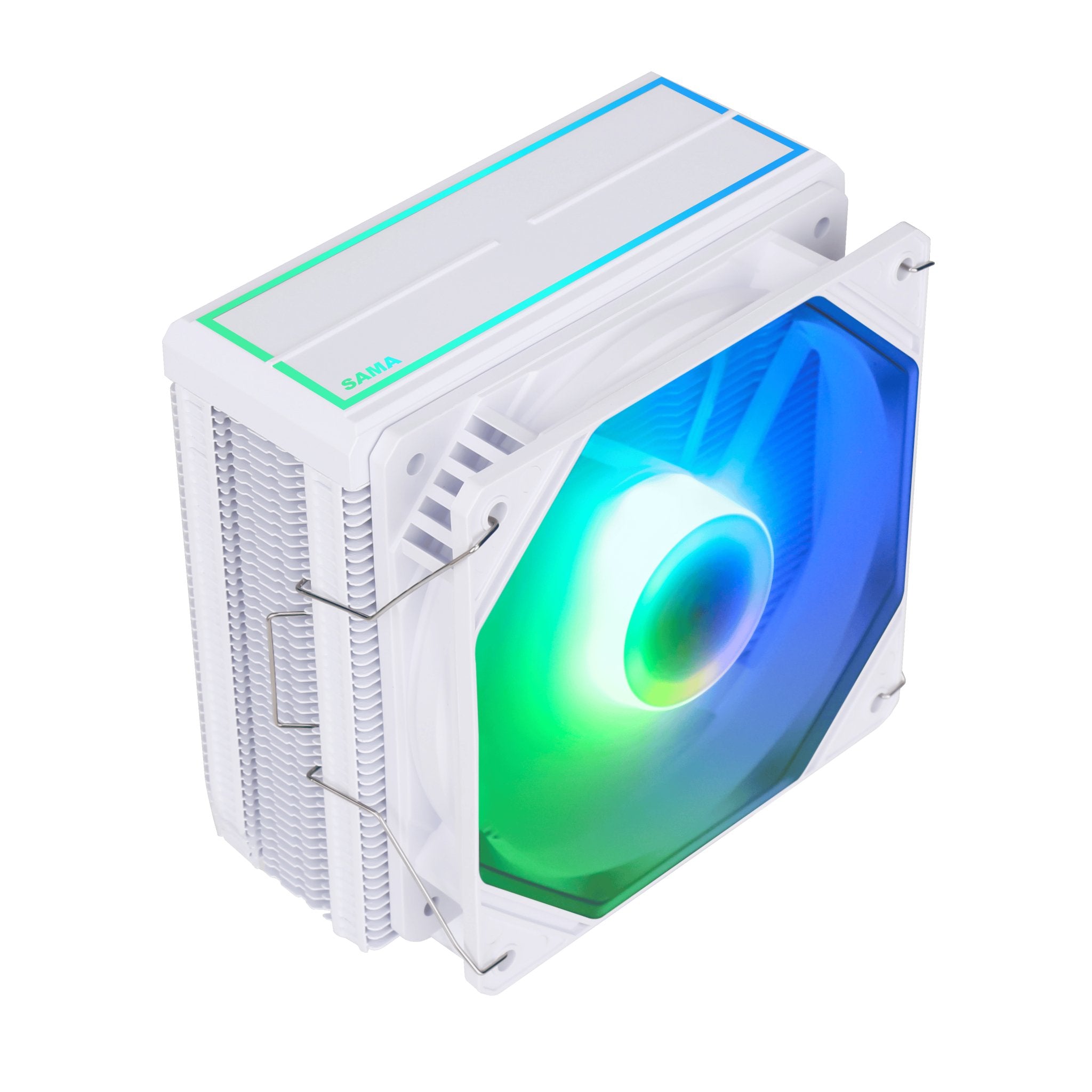 SAMA KA400DW Air Fan CPU Cooler RGB AMD AM2 AM2+ AM3 AM3+ AM4 AM4+ AM5 White - Geek Tech