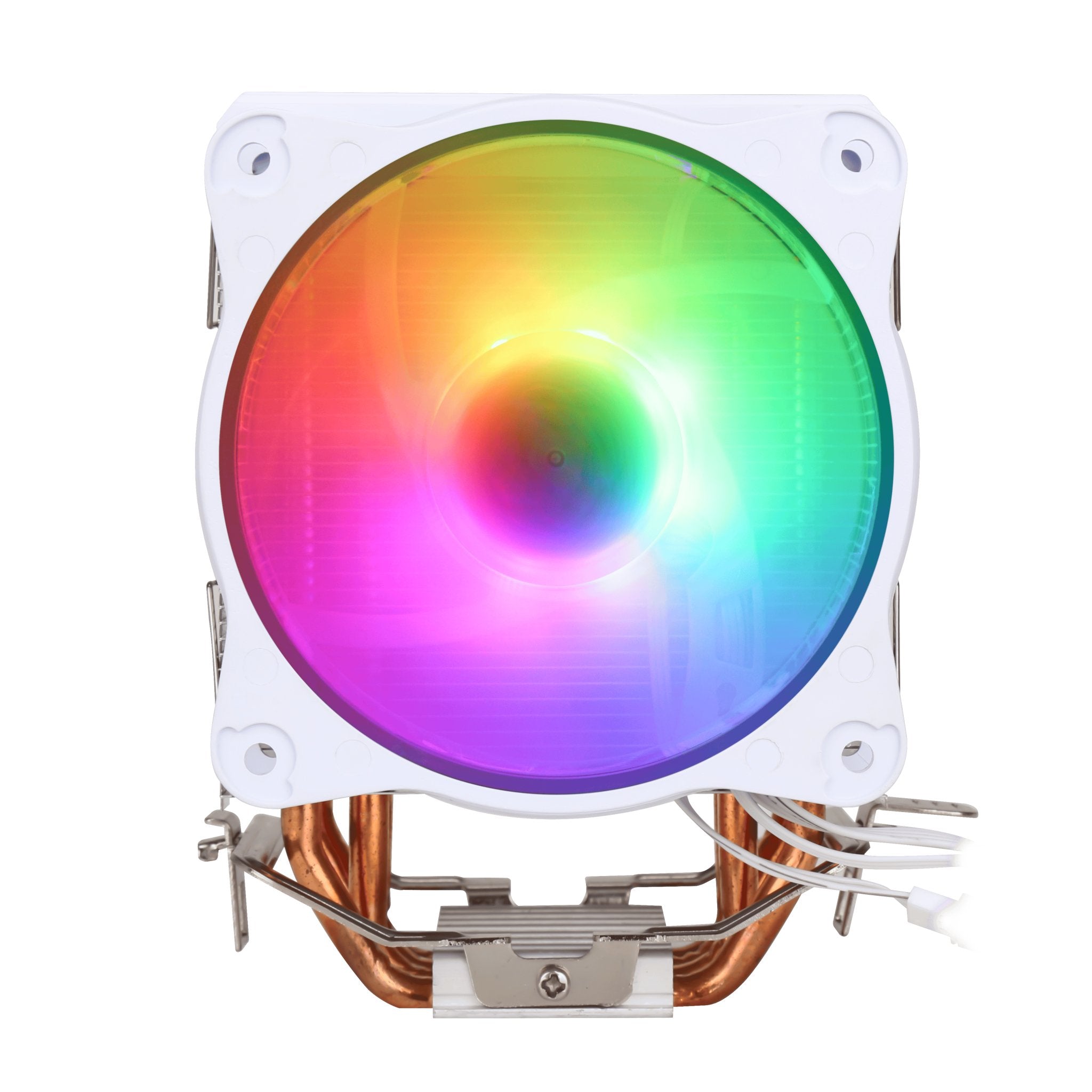 SAMA KA450DW Air Fan CPU Cooler RGB AMD AM2 AM2+ AM3 AM3+ AM4 AM4+ AM5 White - Geek Tech