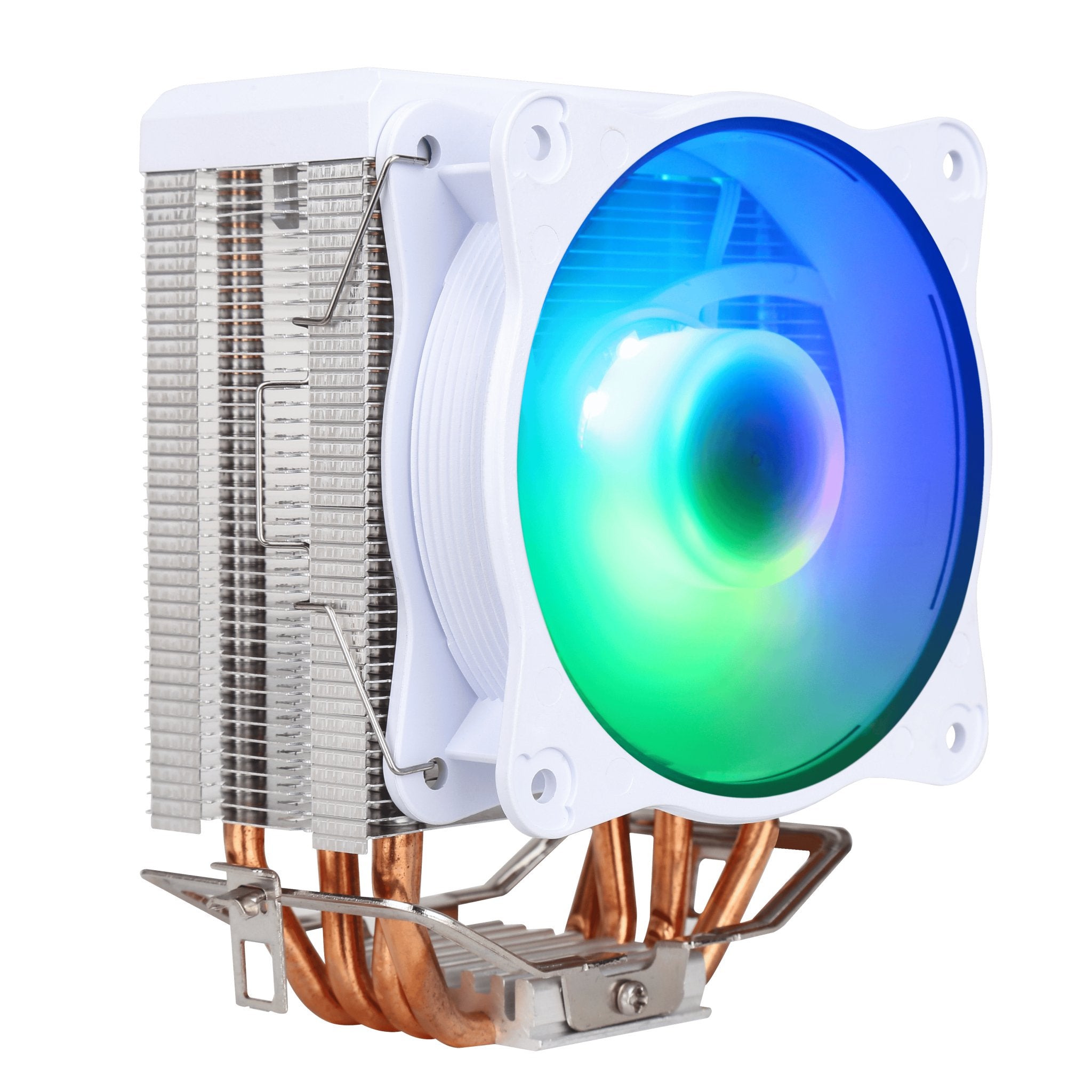SAMA KA450DW Air Fan CPU Cooler RGB Intel LGA 775 1150 1151 1155 1156 1200 1366 1700 White - Geek Tech