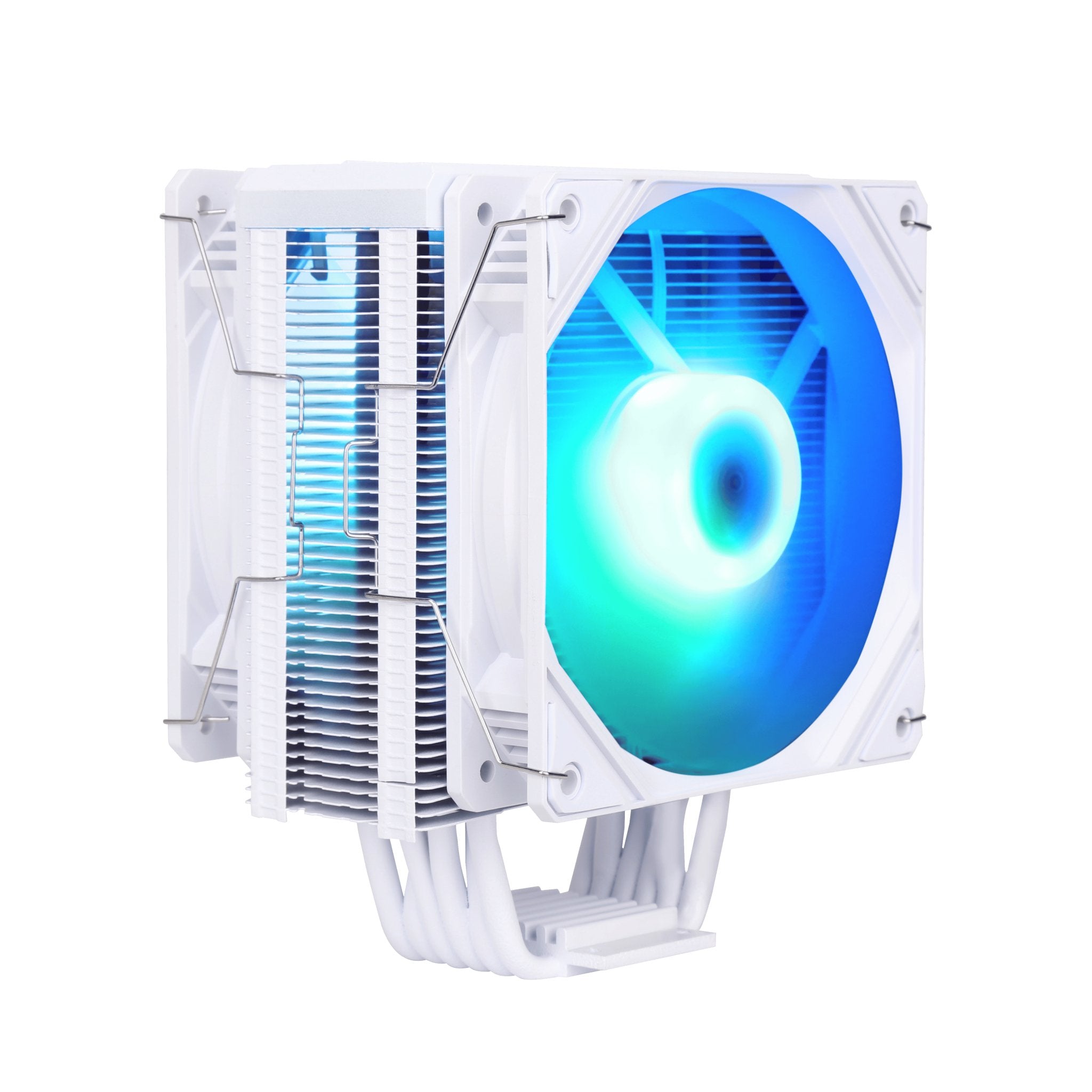 SAMA KA600DW Air Fan CPU Cooler RGB AMD AM2 AM2+ AM3 AM3+ AM4 AM4+ AM5 White - Geek Tech