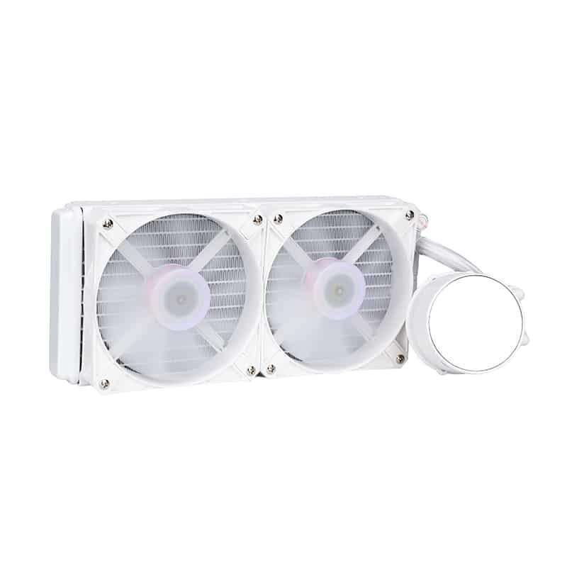 SAMA KW240DW 240mm AIO Liquid CPU Cooler RGB AMD AM2 AM2+ AM3 AM3+ AM4 AM4+ AM5 White - Geek Tech