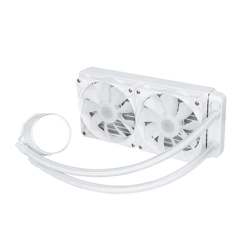 SAMA KW240DW 240mm AIO Liquid CPU Cooler RGB Intel LGA 775 1150 1151 1155 1156 1200 1366 1700 White - Geek Tech