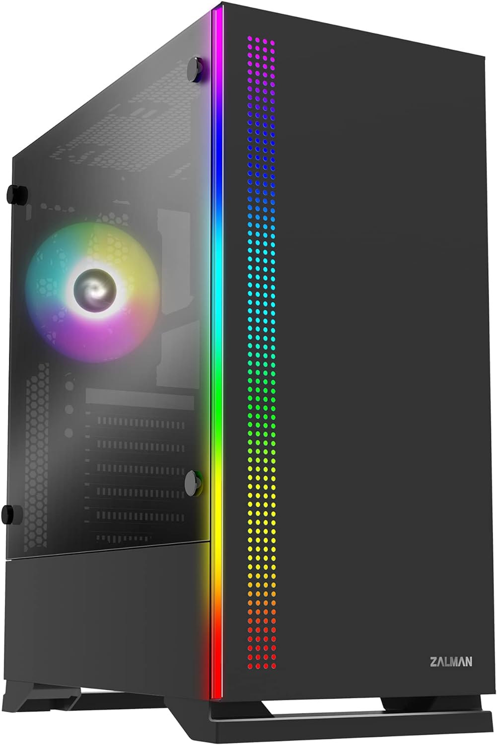 Zalman S5 ATX Mid-Tower Gaming PC Case - Black - Geek Tech